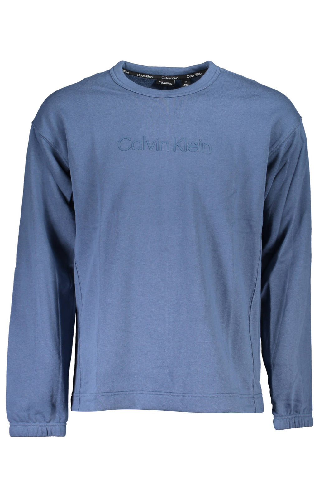 CALVIN KLEIN BLUE MEN'S SWEATSHIRT WITHOUT ZIP