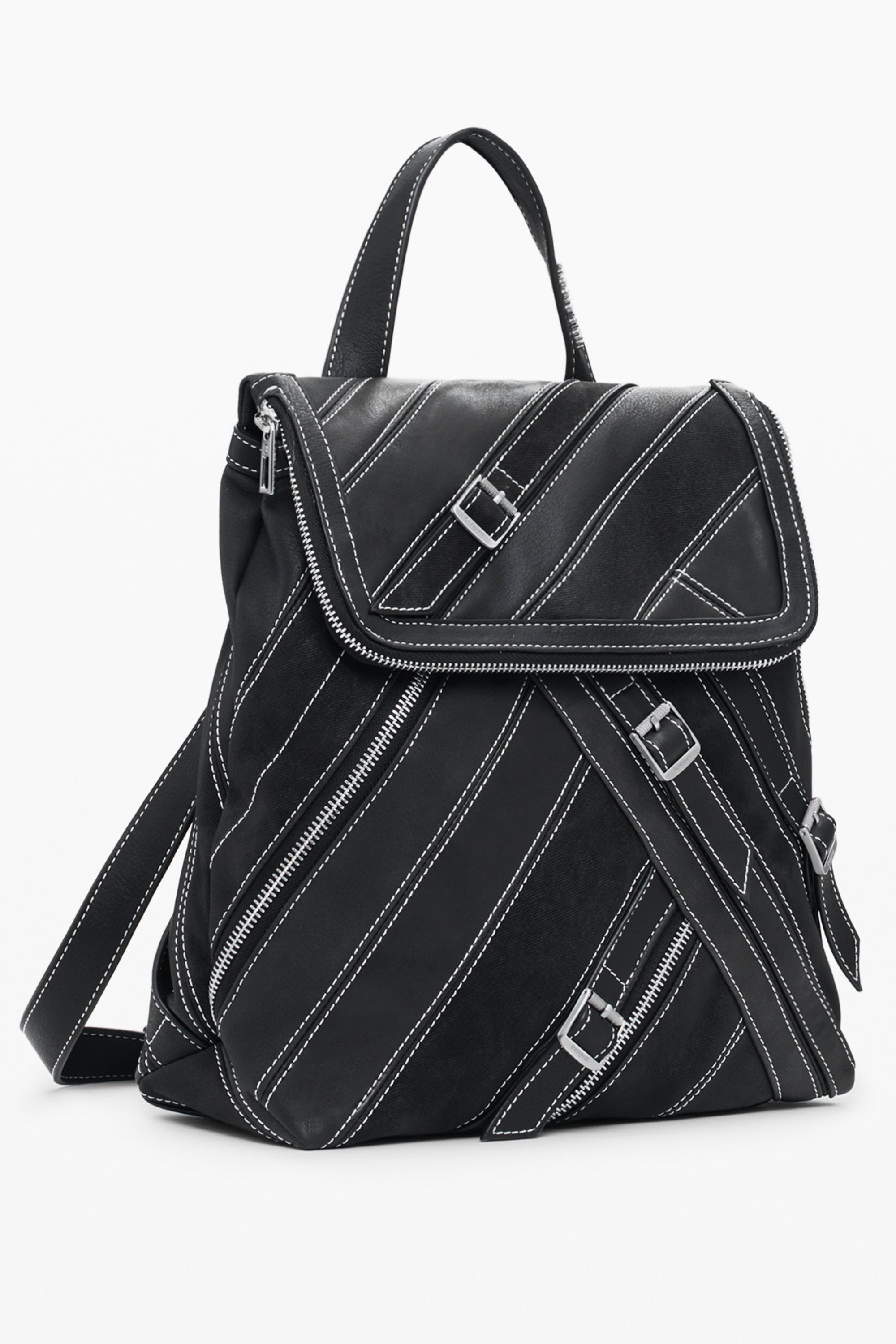 DESIGUAL WOMEN'S BLACK BACKPACK