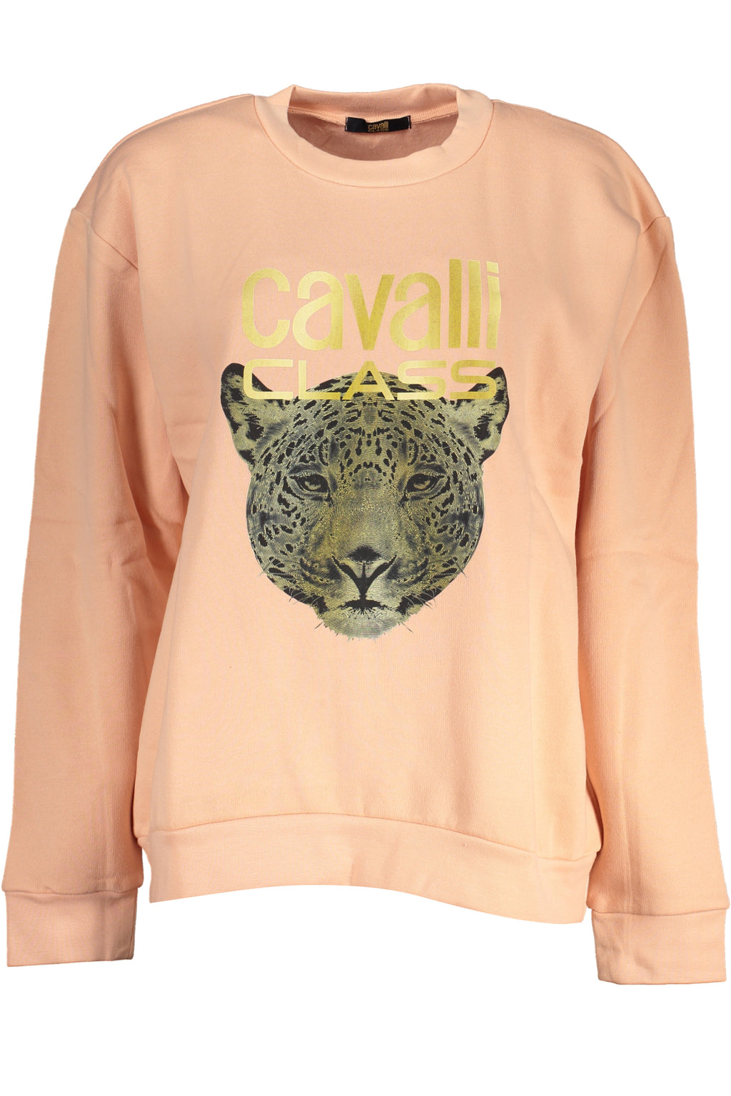 CAVALLI CLASS WOMEN'S PINK SWEATSHIRT WITHOUT ZIP