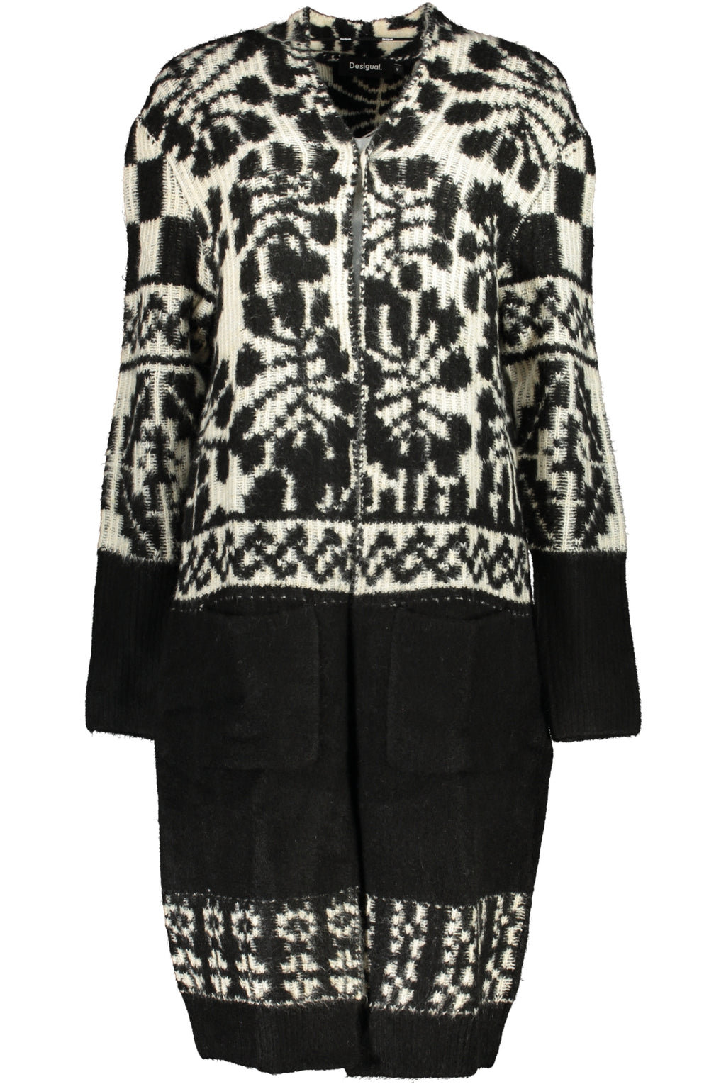DESIGUAL BLACK WOMEN'S COAT