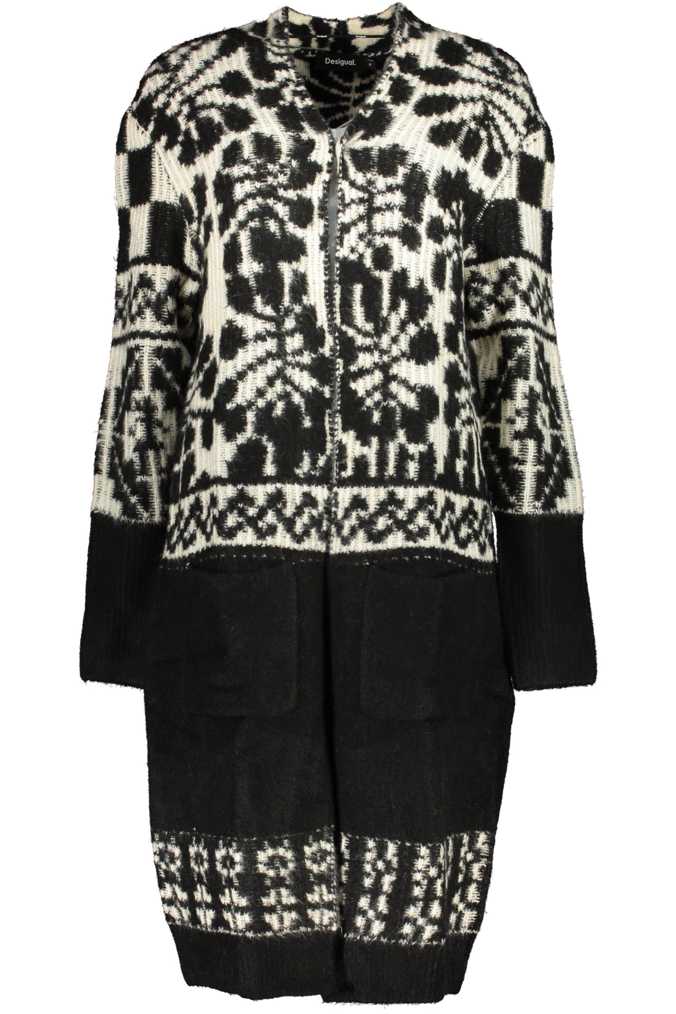DESIGUAL BLACK WOMEN'S COAT