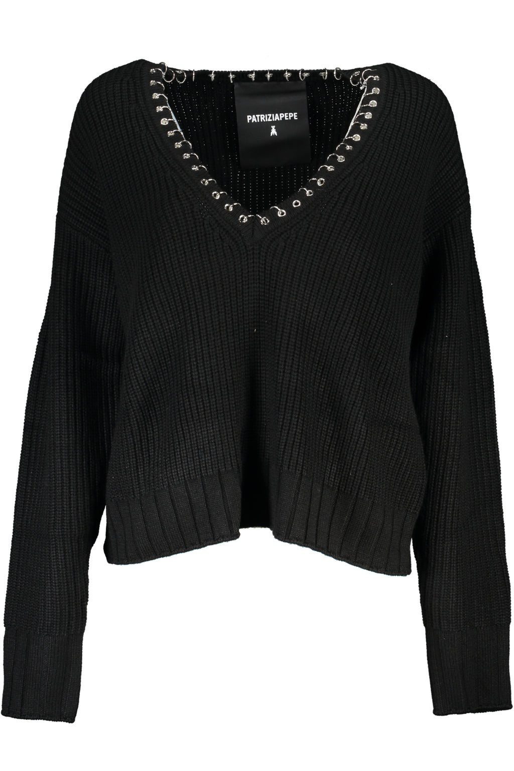 PATRIZIA PEPE WOMEN'S BLACK SWEATER