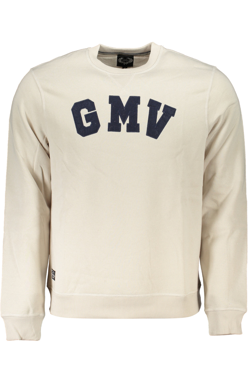 GIAN MARCO VENTURI MEN'S WHITE ZIPLESS SWEATSHIRT