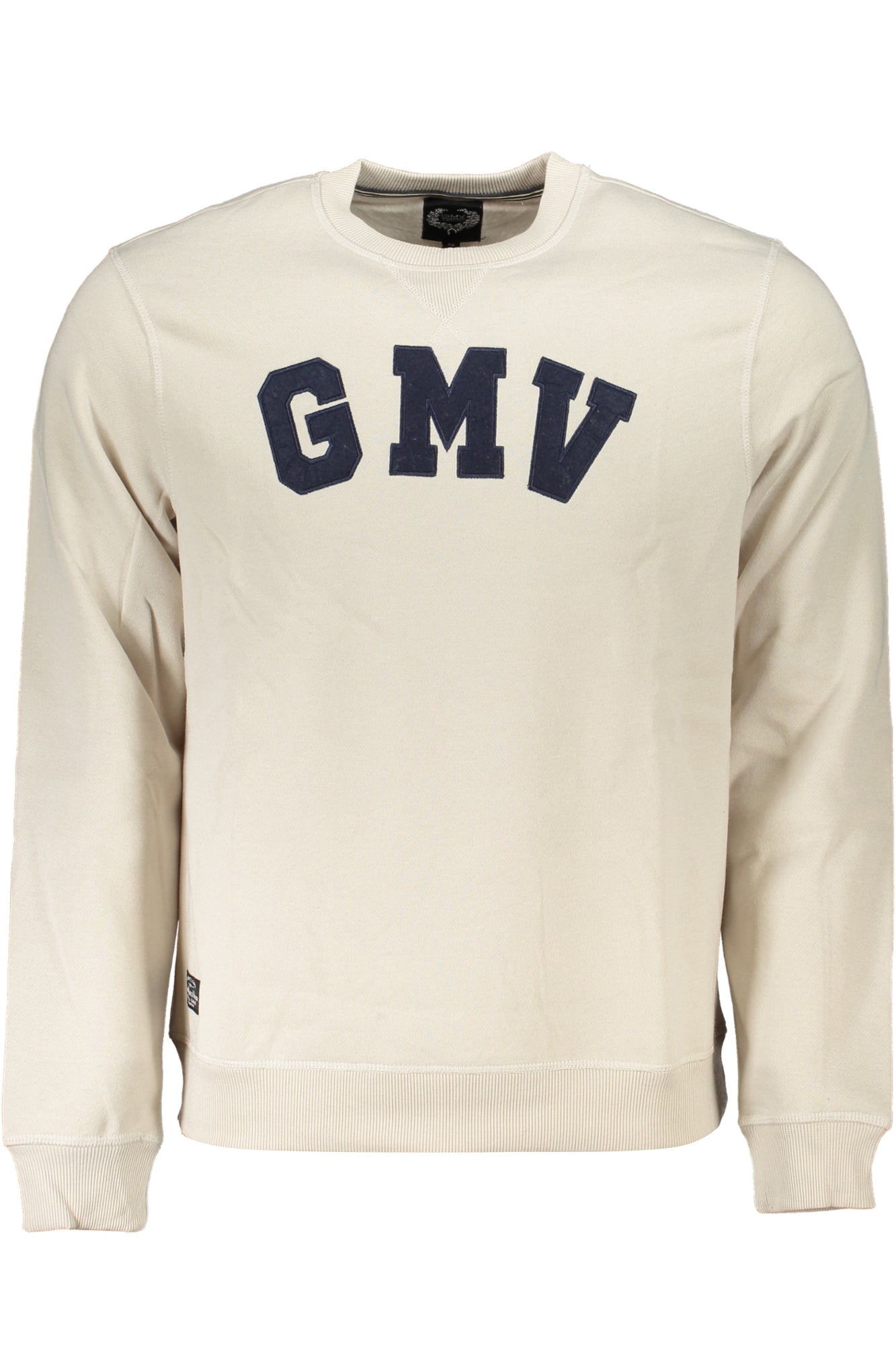 GIAN MARCO VENTURI MEN'S WHITE ZIPLESS SWEATSHIRT