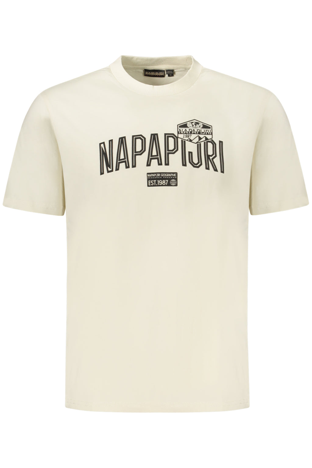 NAPAPIJRI MEN'S SHORT-SLEEVE T-SHIRT, BEIGE