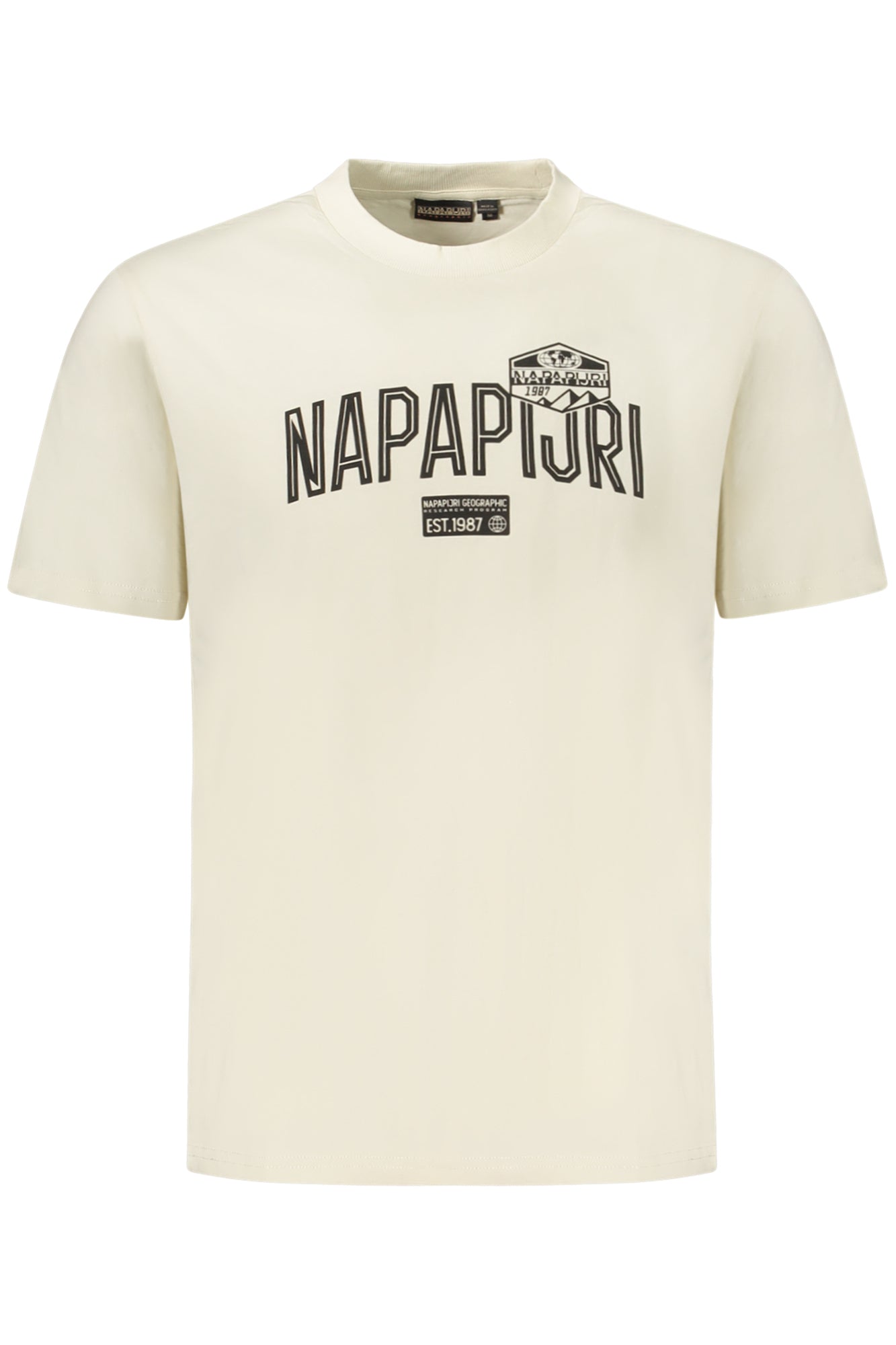 NAPAPIJRI MEN'S SHORT-SLEEVE T-SHIRT, BEIGE
