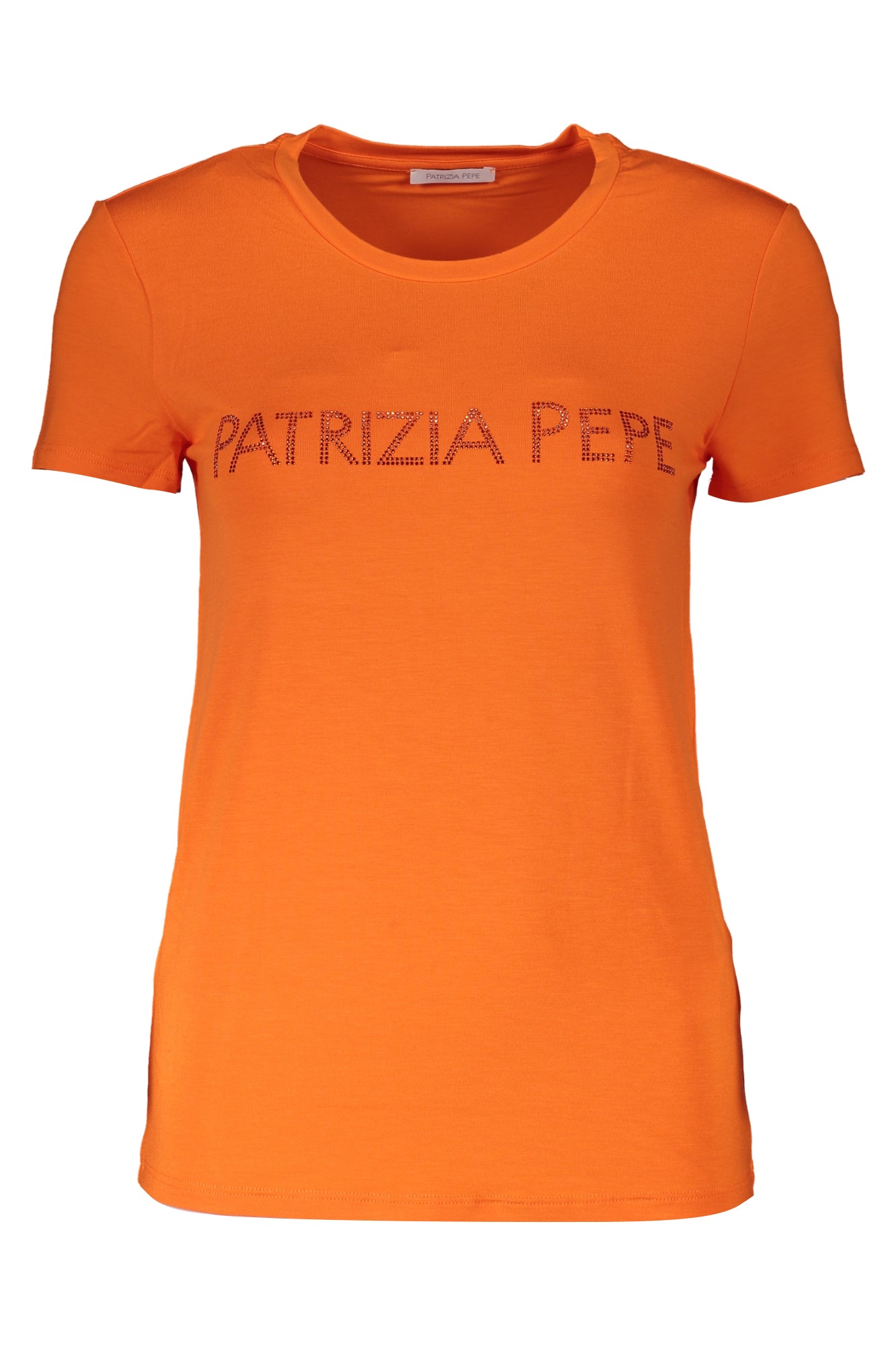 PATRIZIA PEPE WOMEN'S SHORT SLEEVE T-SHIRT ORANGE