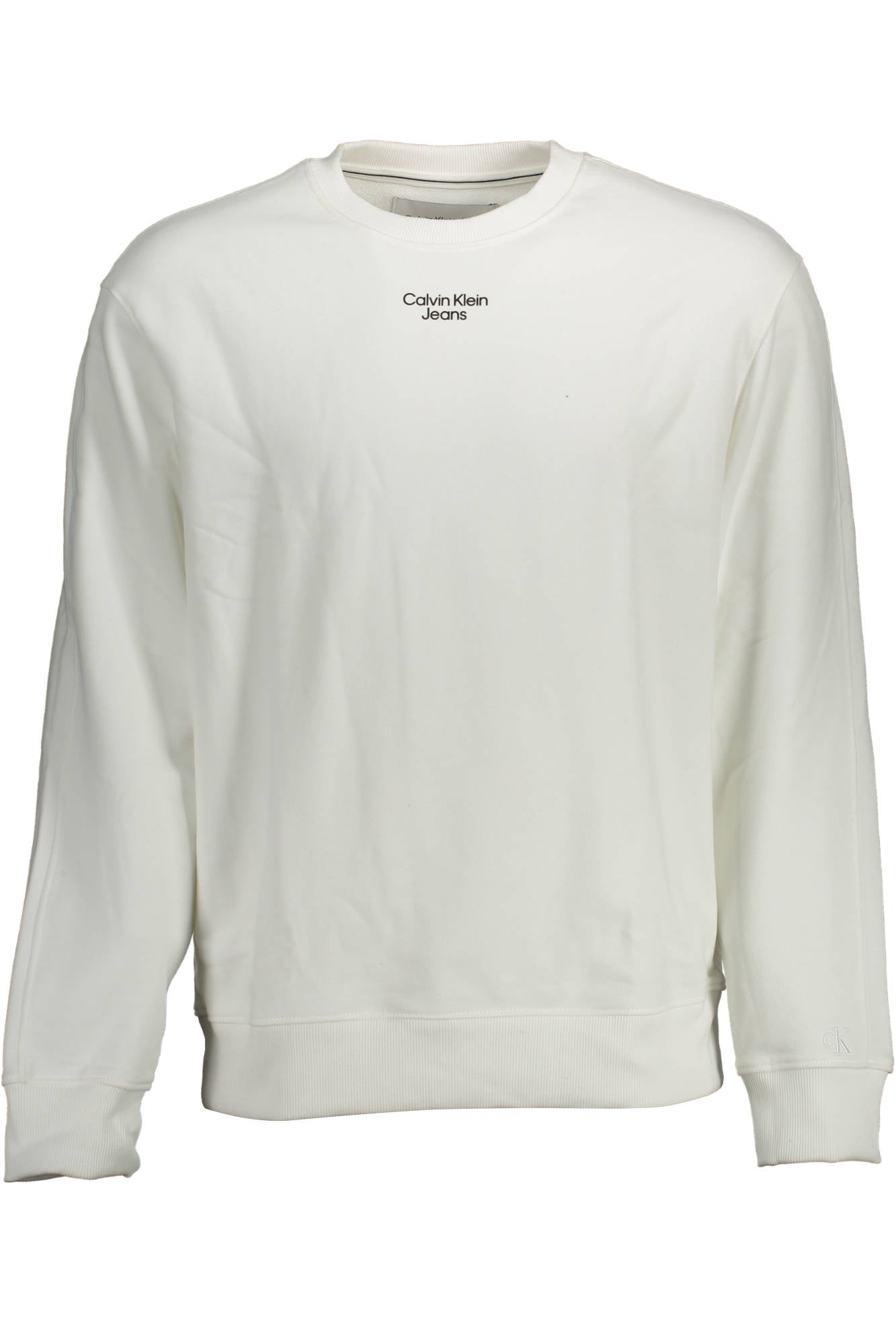CALVIN KLEIN SWEATSHIRT WITHOUT ZIP MAN WHITE
