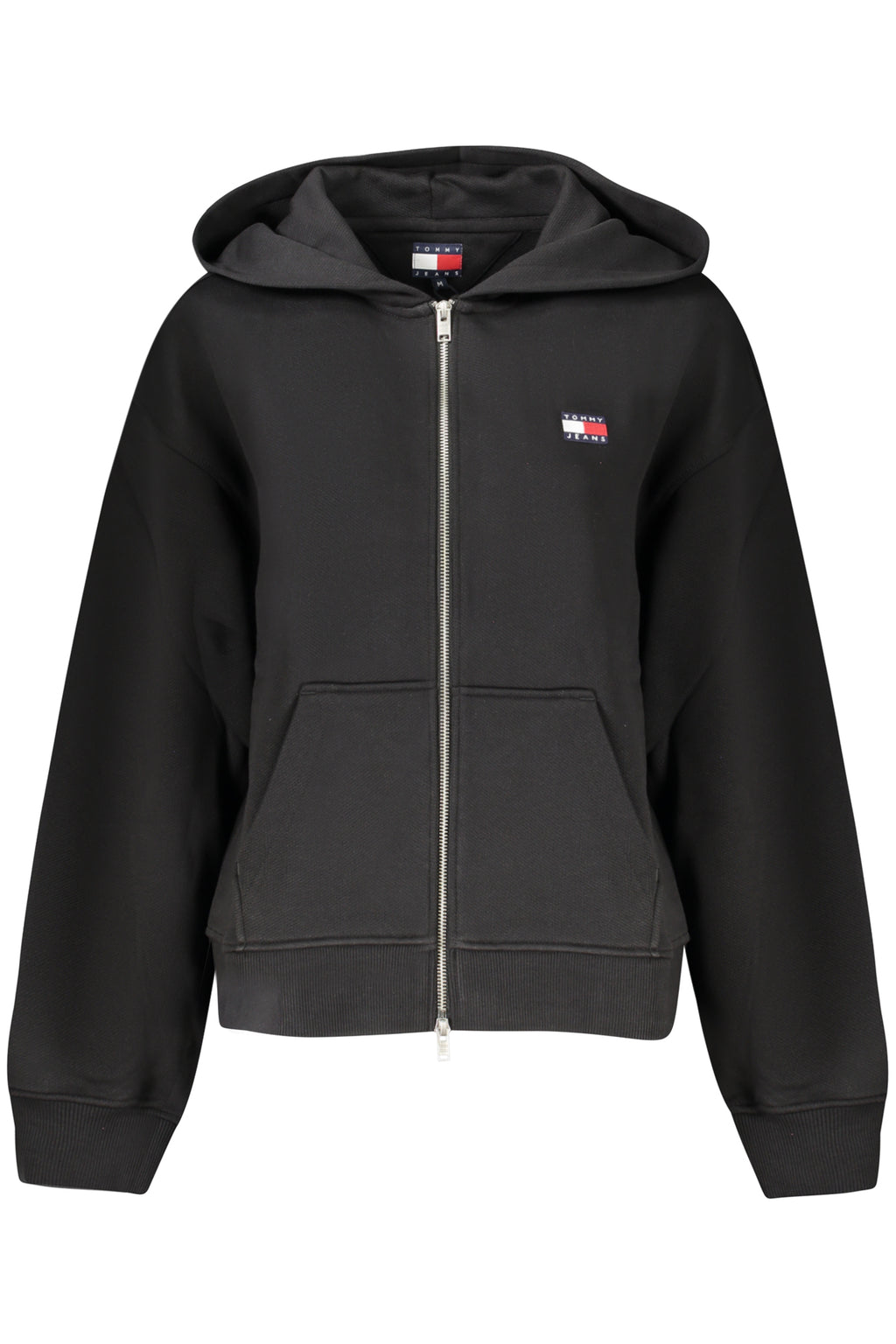TOMMY HILFIGER WOMEN'S ZIP-UP SWEATSHIRT BLACK