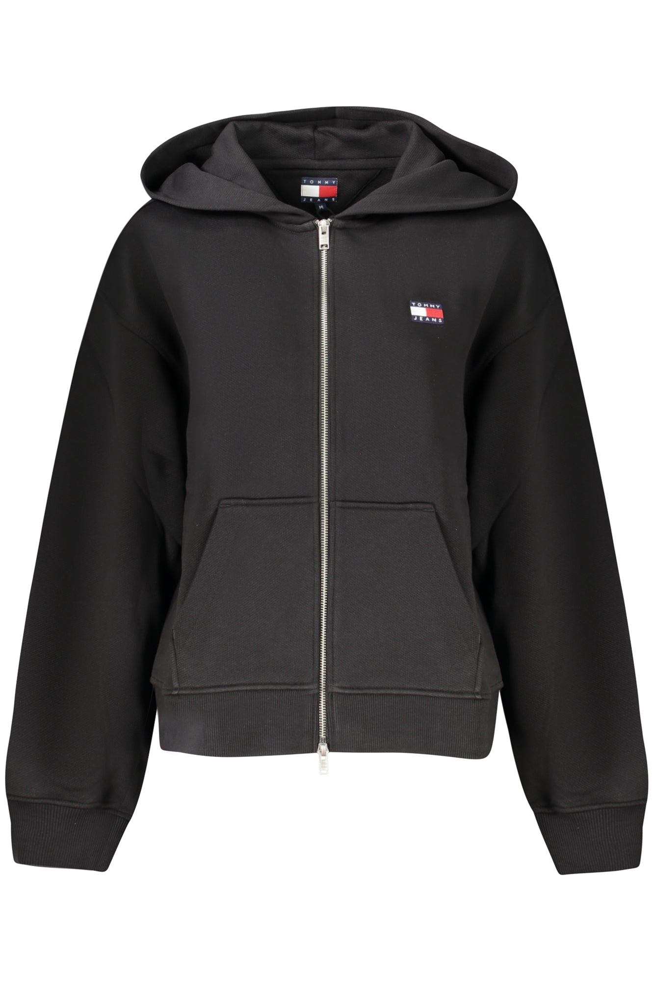 TOMMY HILFIGER WOMEN'S ZIP-UP SWEATSHIRT BLACK