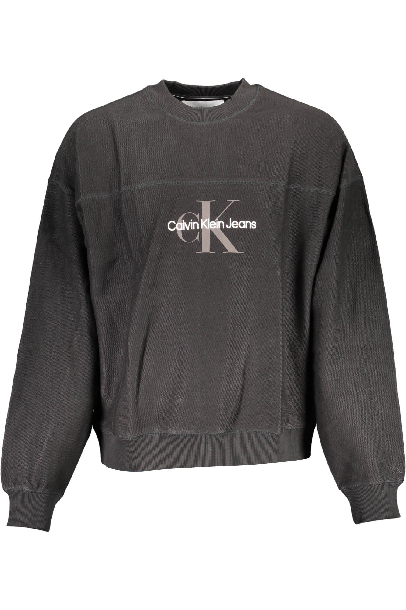 CALVIN KLEIN SWEATSHIRT WITHOUT ZIP BLACK MAN