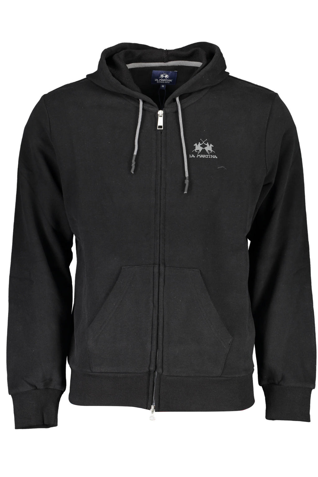 LA MARTINA MEN'S BLACK ZIP SWEATSHIRT
