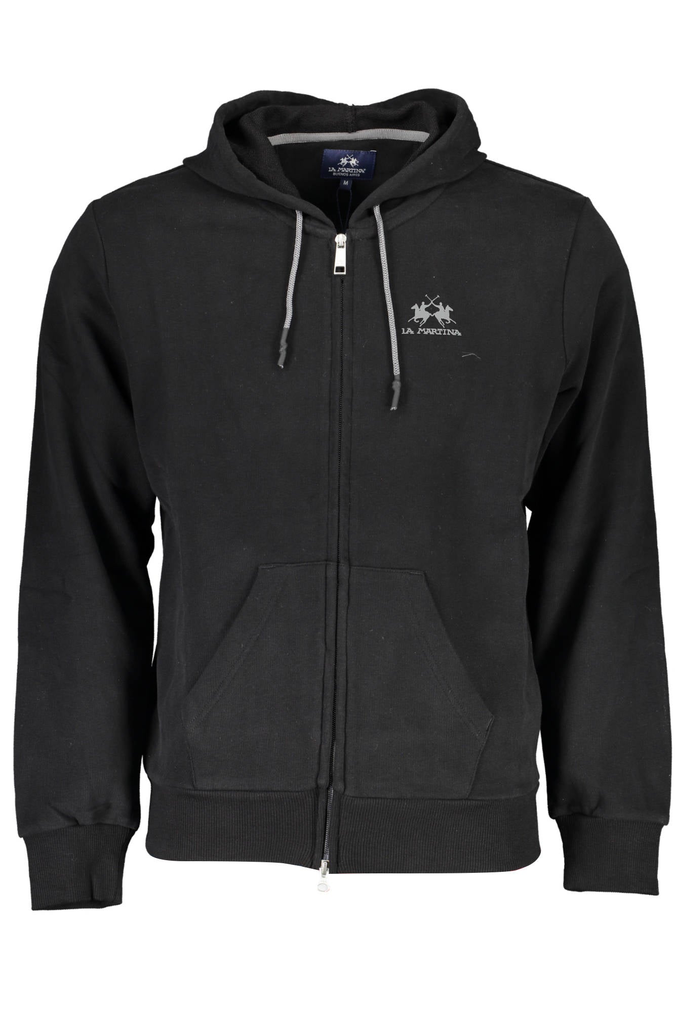 LA MARTINA MEN'S BLACK ZIP SWEATSHIRT