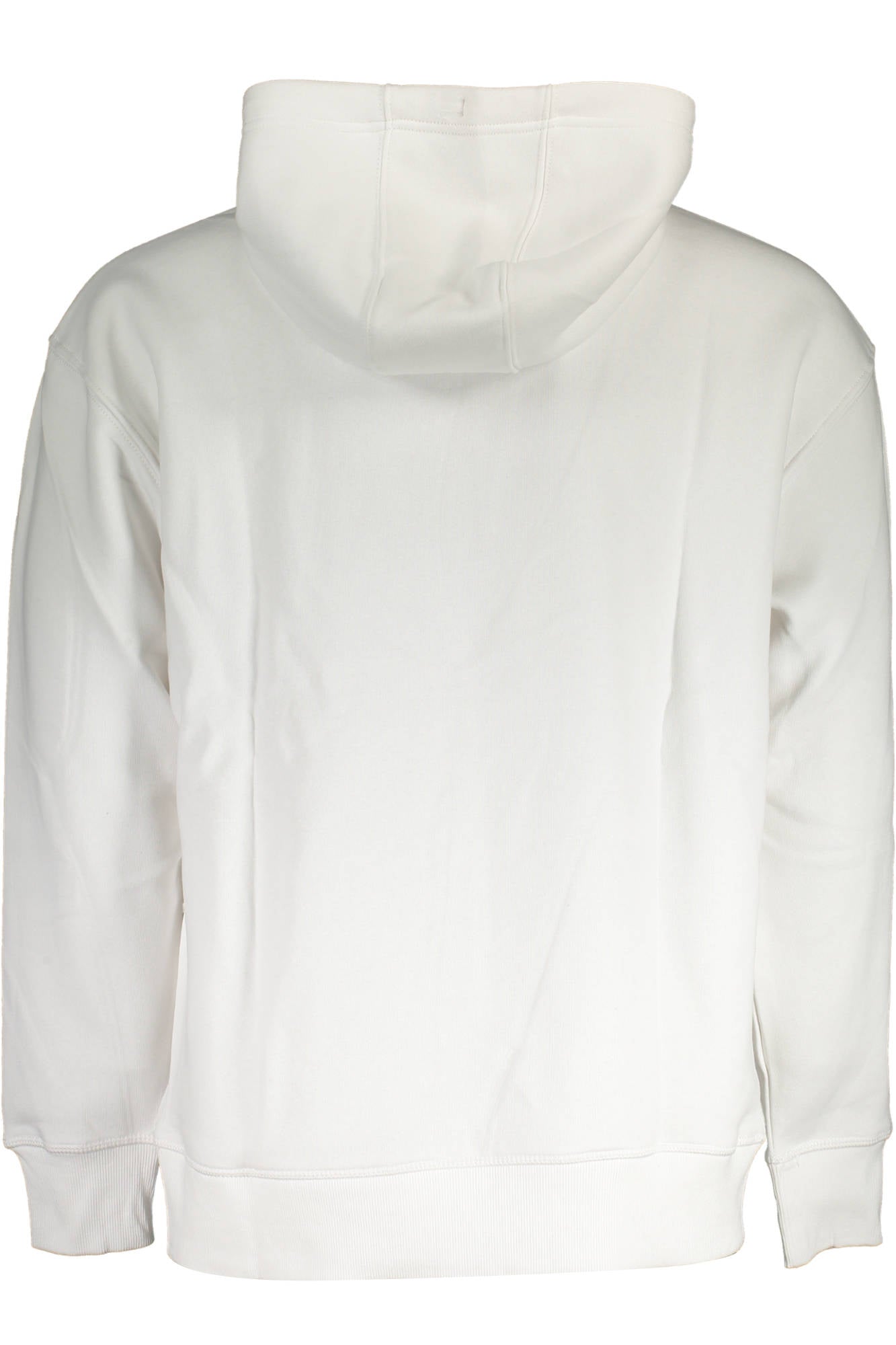 TOMMY HILFIGER MEN'S WHITE ZIPPED SWEATSHIRT