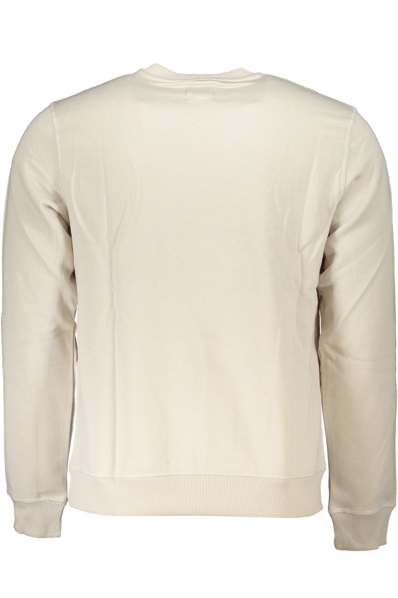 GIAN MARCO VENTURI MEN'S WHITE ZIPLESS SWEATSHIRT