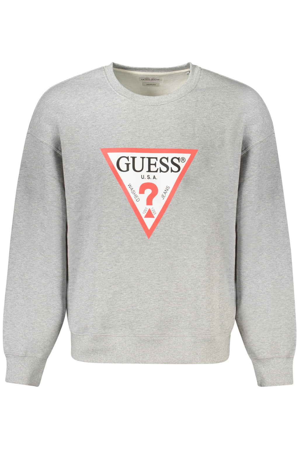 GUESS JEANS SWEATSHIRT WITHOUT ZIP MEN GREY