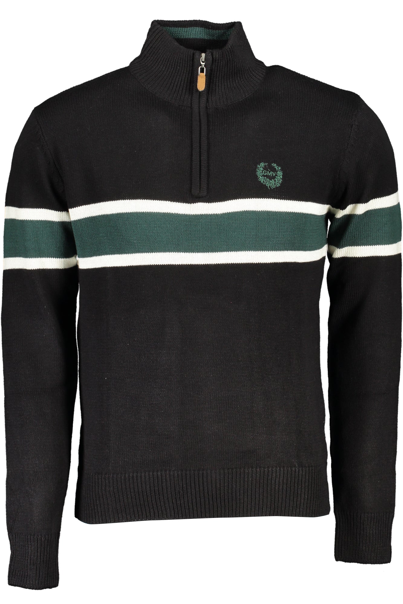 GIAN MARCO VENTURI MEN'S BLACK SWEATER