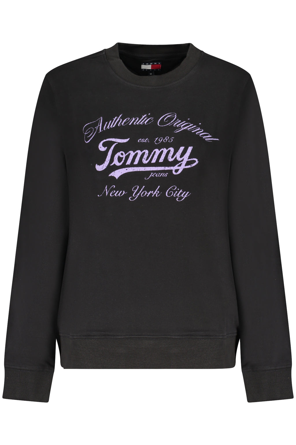 TOMMY HILFIGER WOMEN'S BLACK ZIP-UP SWEATSHIRT
