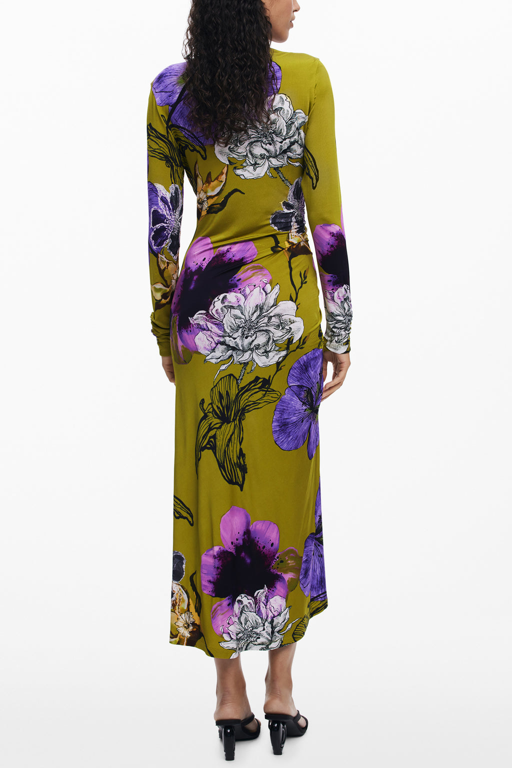 DESIGUAL WOMEN'S LONG DRESS GREEN