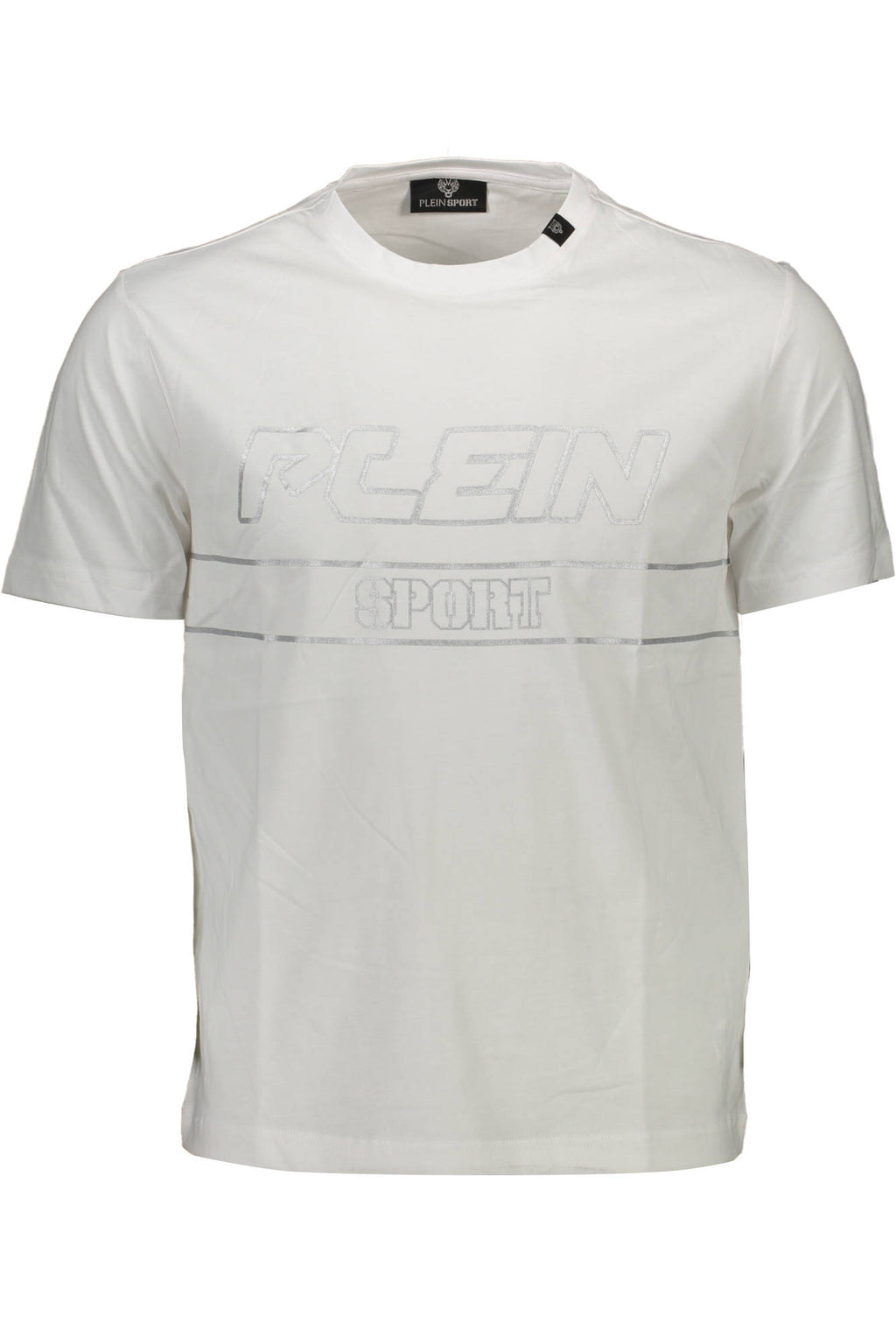 PLEIN SPORT WHITE MEN'S SHORT SLEEVE T-SHIRT