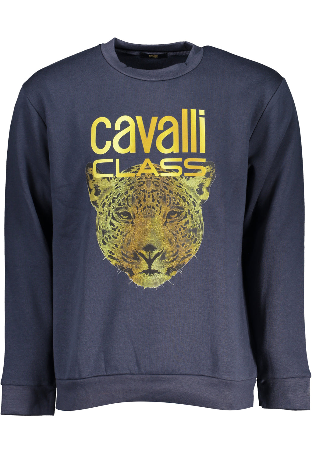 CAVALLI CLASS MEN'S BLUE ZIPLESS SWEATSHIRT