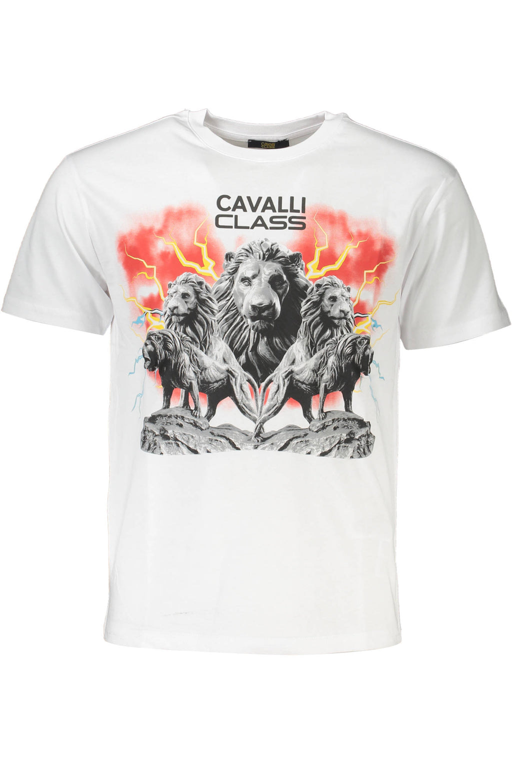 CAVALLI CLASS SHORT SLEEVE T-SHIRT MEN WHITE