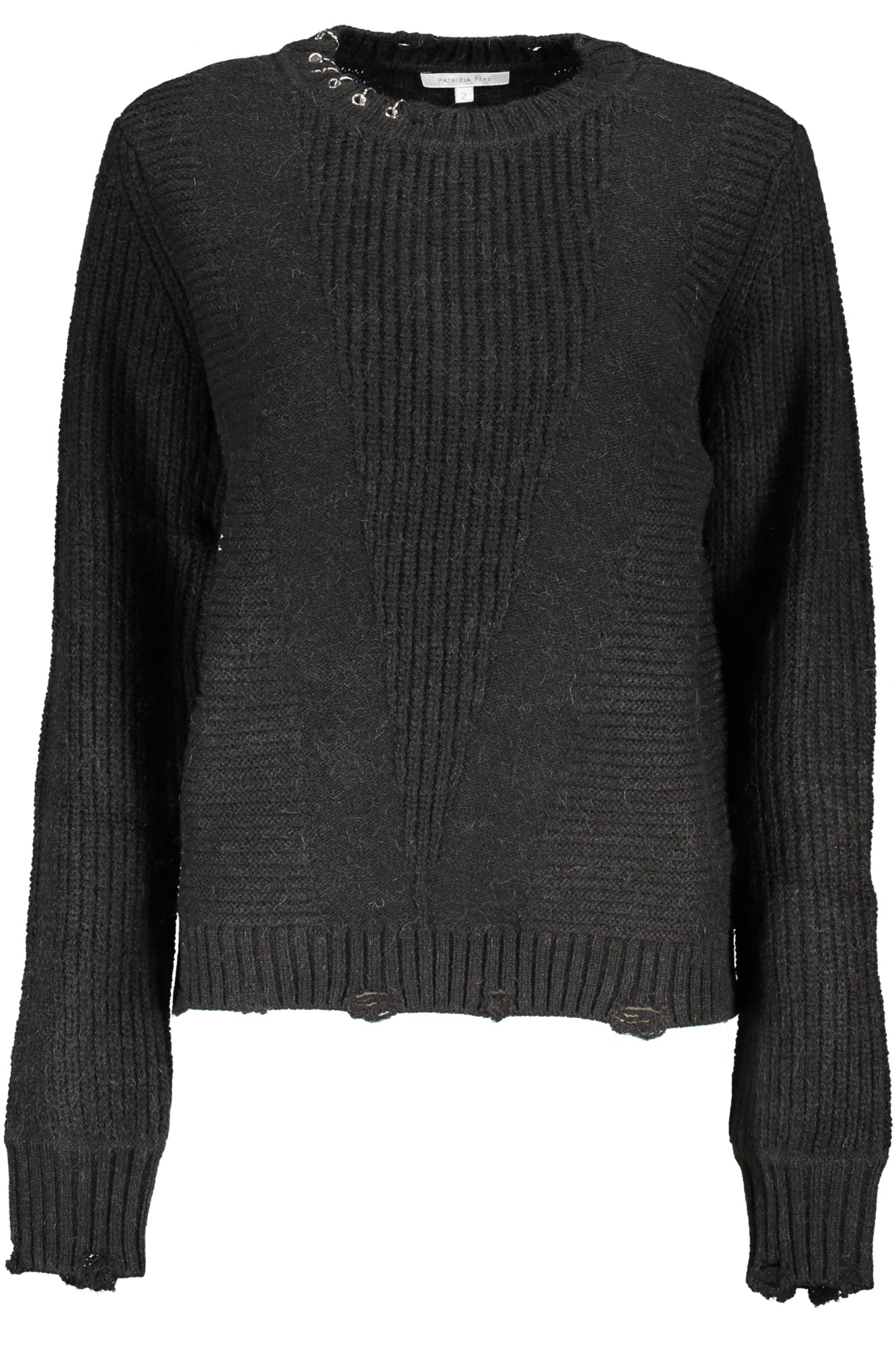 PATRIZIA PEPE WOMEN'S BLACK SWEATER