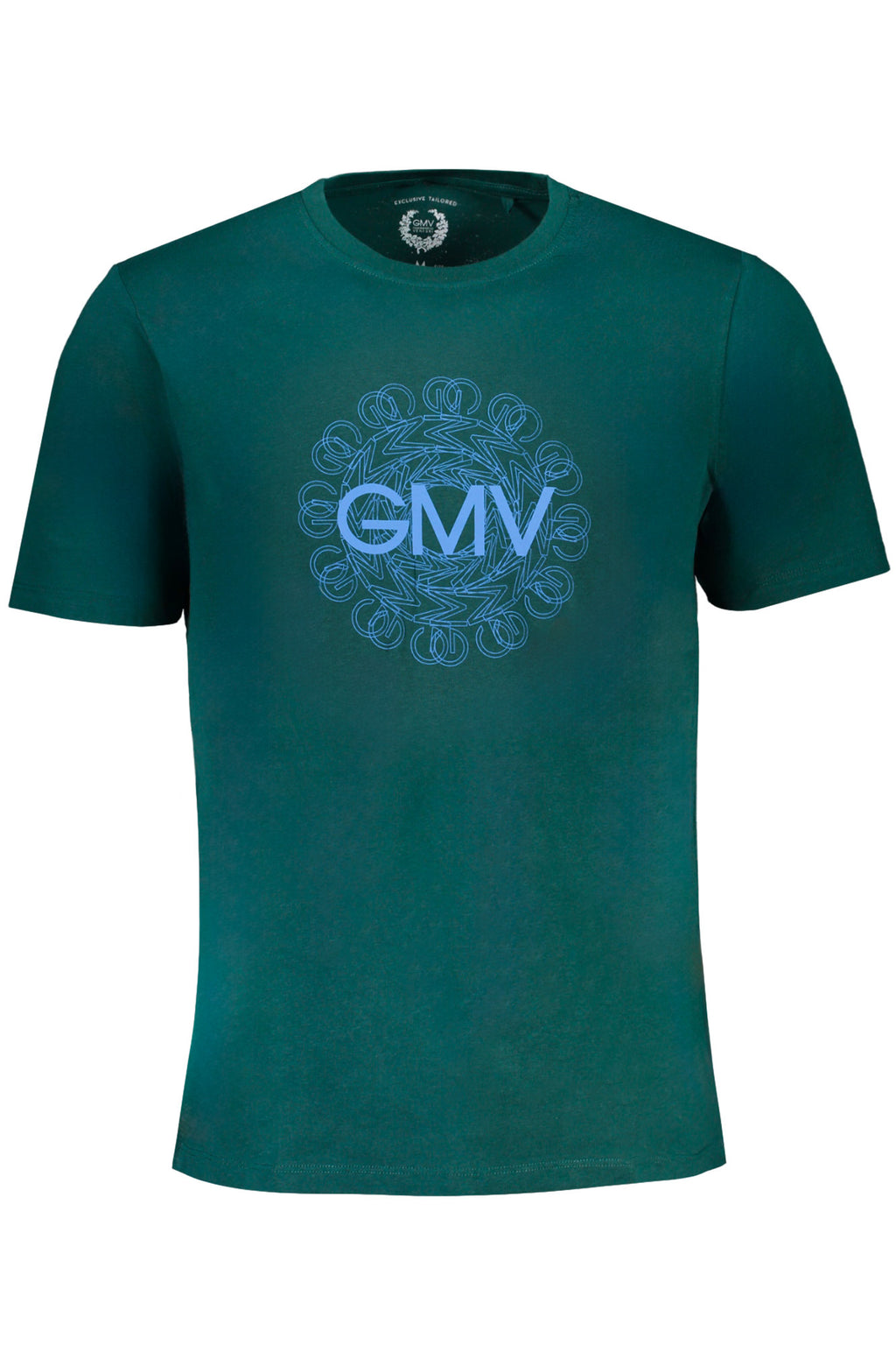 GIAN MARCO VENTURI GREEN MEN'S SHORT SLEEVED T-SHIRT