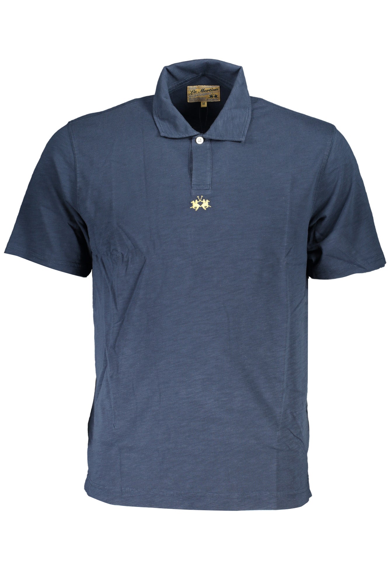 LA MARTINA MEN'S SHORT SLEEVED POLO SHIRT BLUE