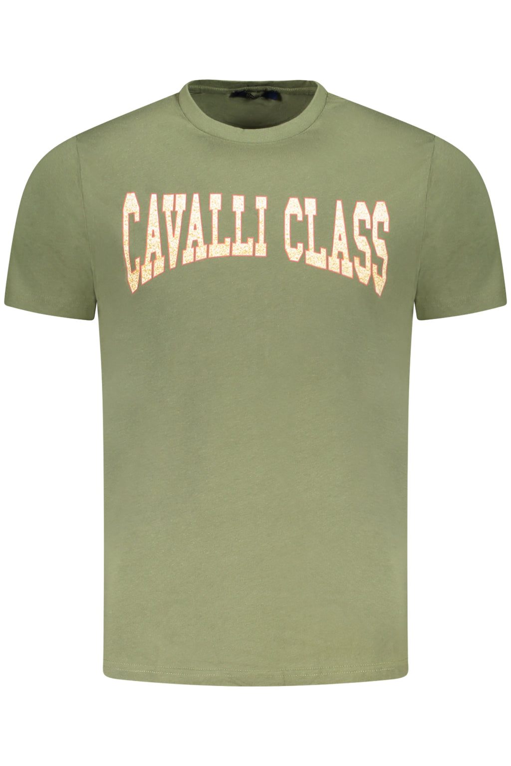 CAVALLI CLASS GREEN MEN'S SHORT SLEEVED T-SHIRT