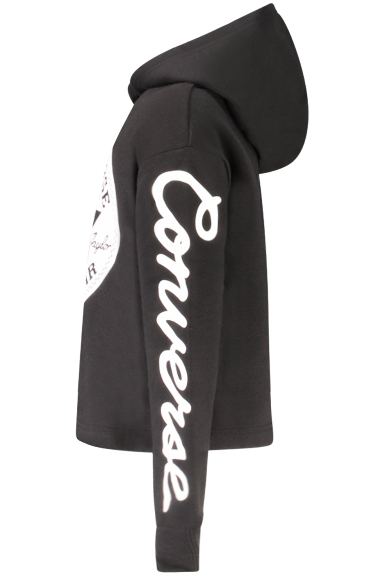 Converse Girls' Zip-Up Hoodie, Black