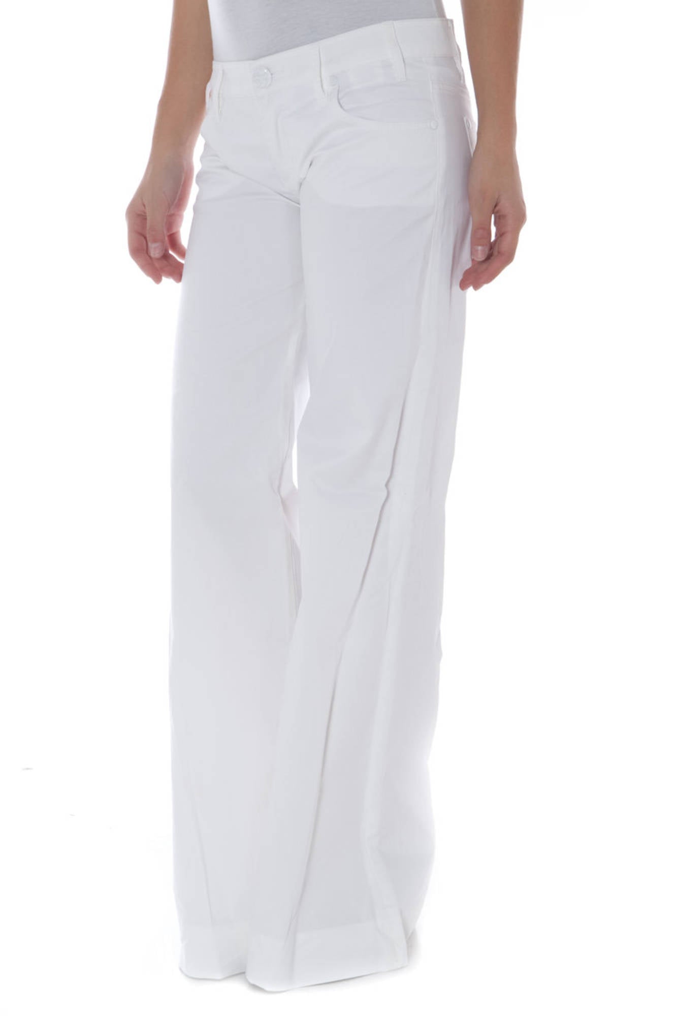 PHARD WHITE WOMAN TROUSERS