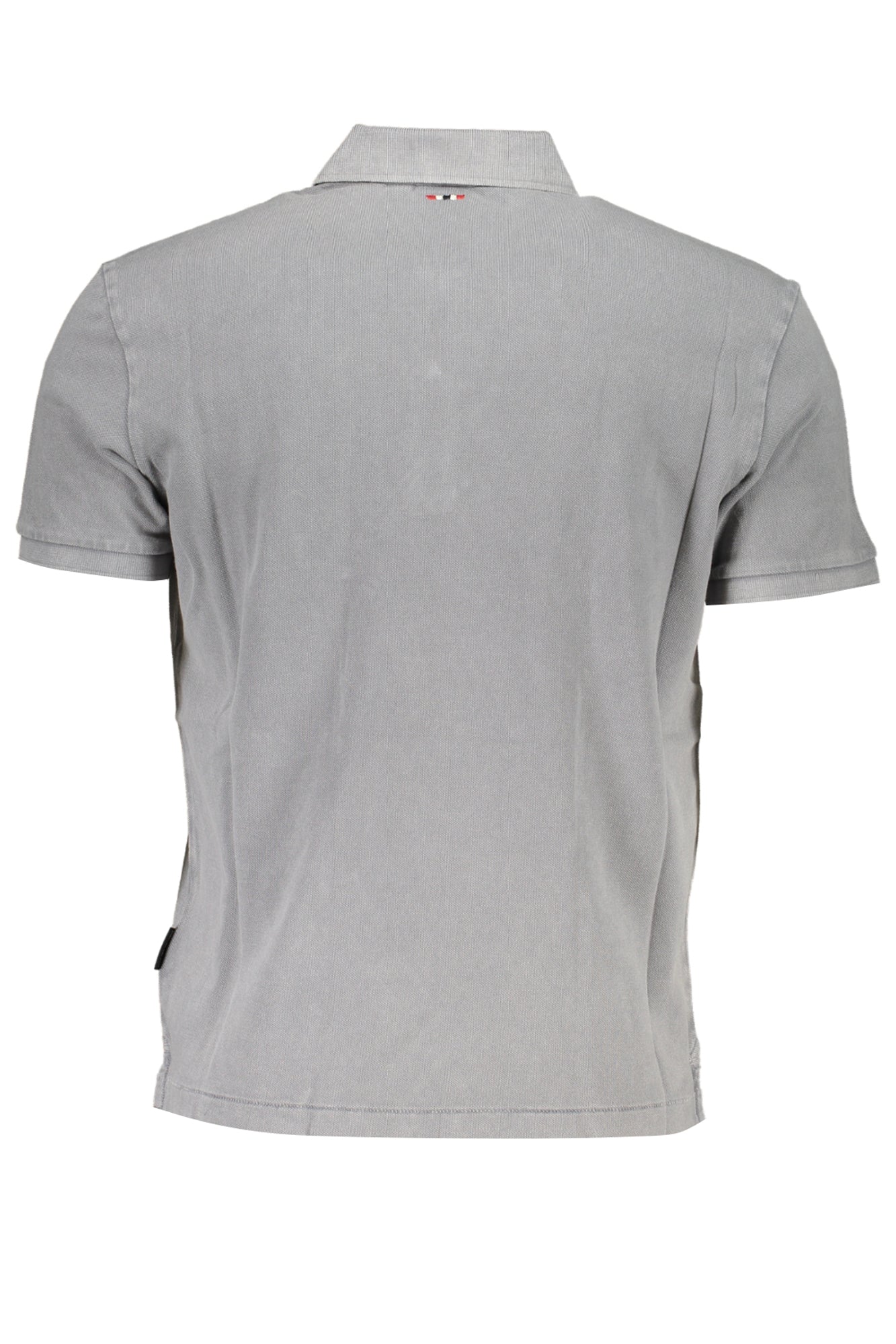 NAPAPIJRI MEN'S GRAY SHORT SLEEVED POLO SHIRT