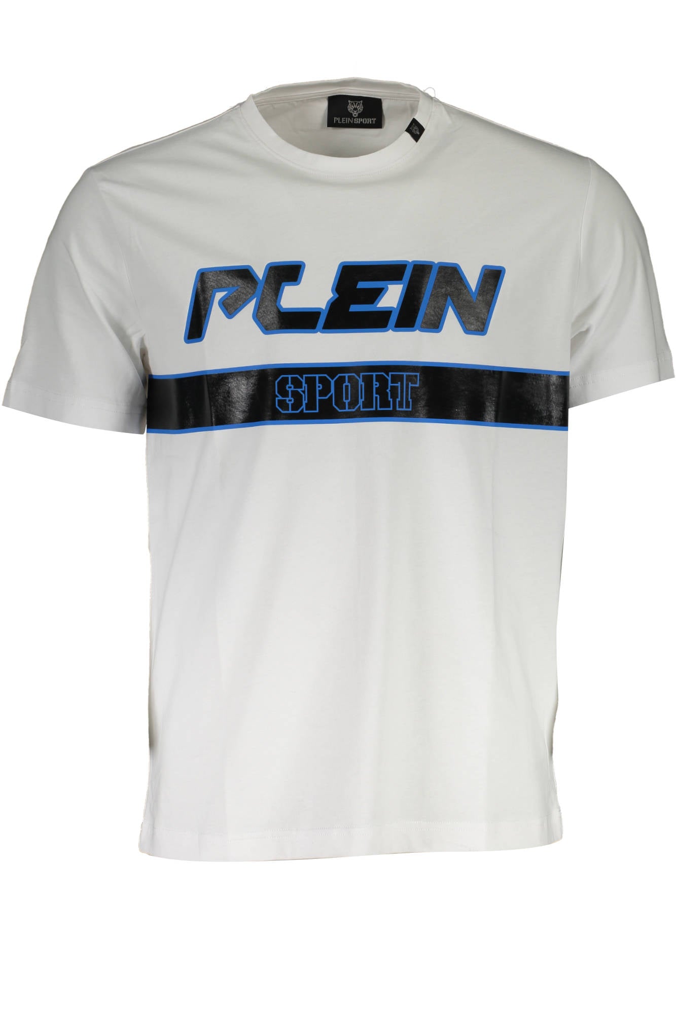 PLEIN SPORT WHITE MEN'S SHORT SLEEVE T-SHIRT