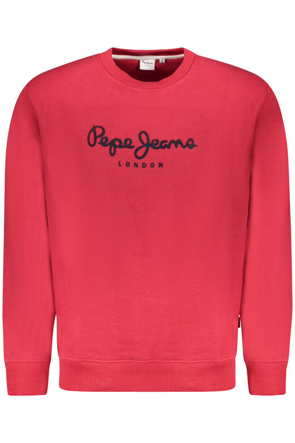 PEPE JEANS MEN'S RED ZIP-UP SWEATSHIRT