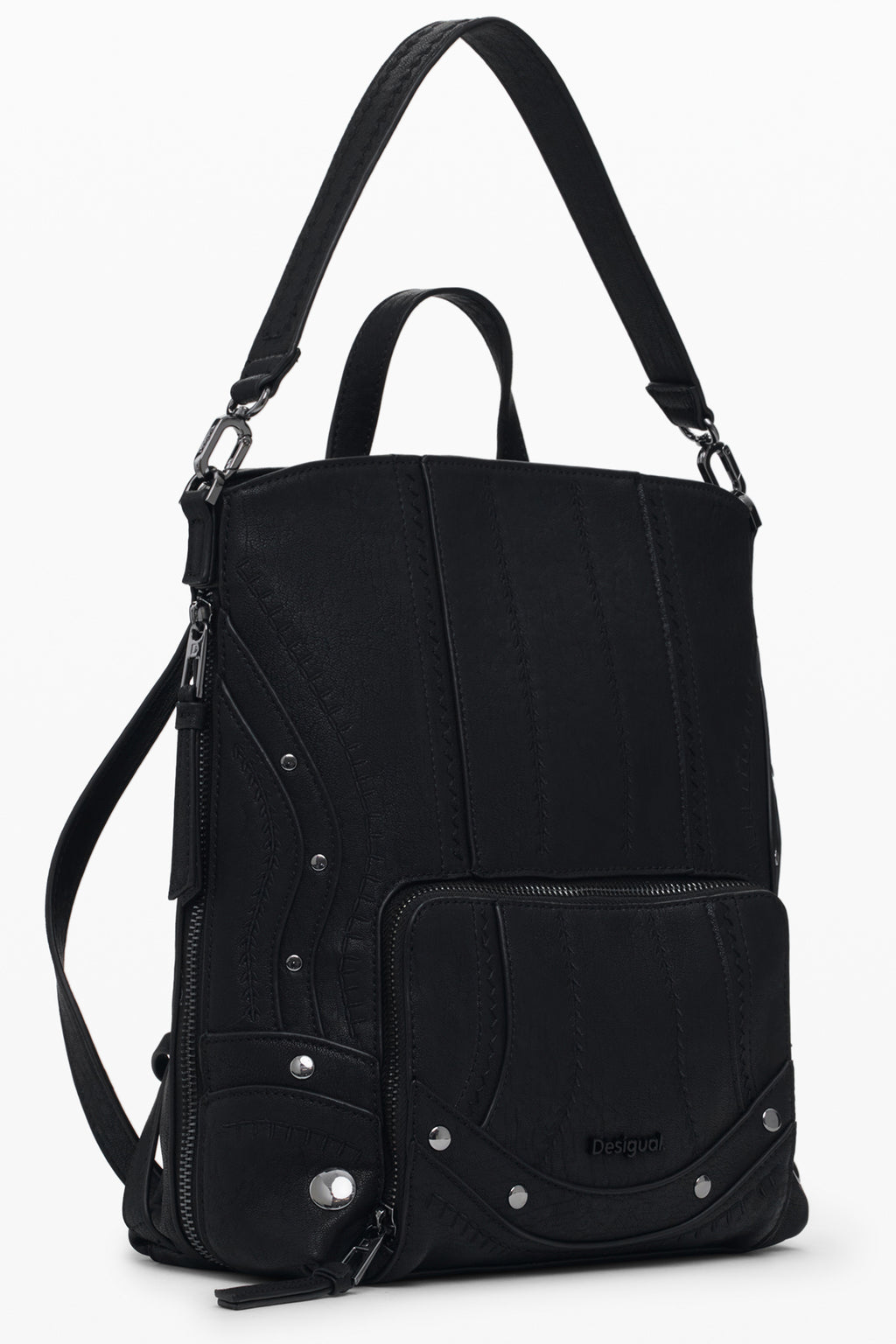 DESIGUAL WOMEN'S BLACK BACKPACK