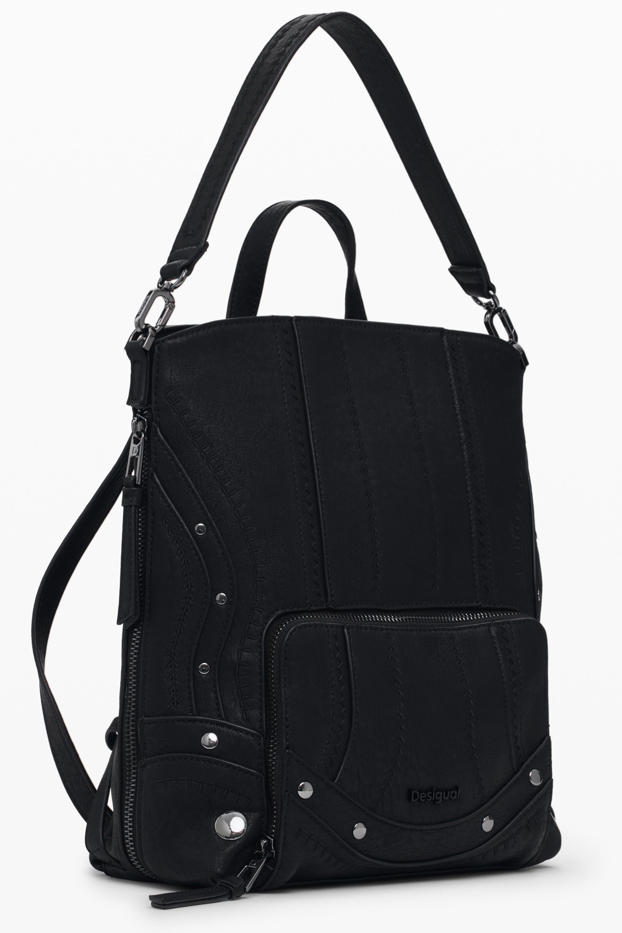 DESIGUAL WOMEN'S BLACK BACKPACK