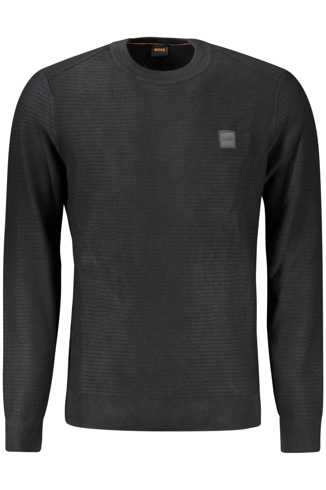 HUGO BOSS MEN'S BLACK SWEATER