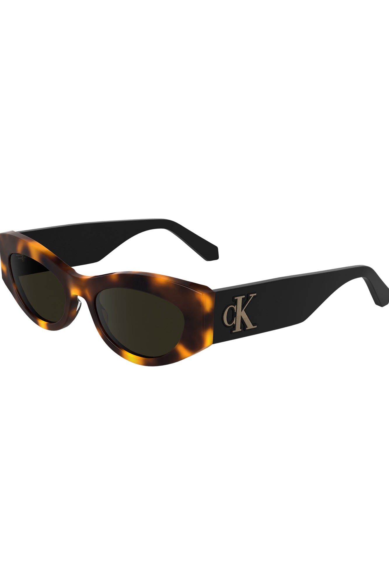 CALVIN KLEIN WOMEN'S SUNGLASSES BROWN
