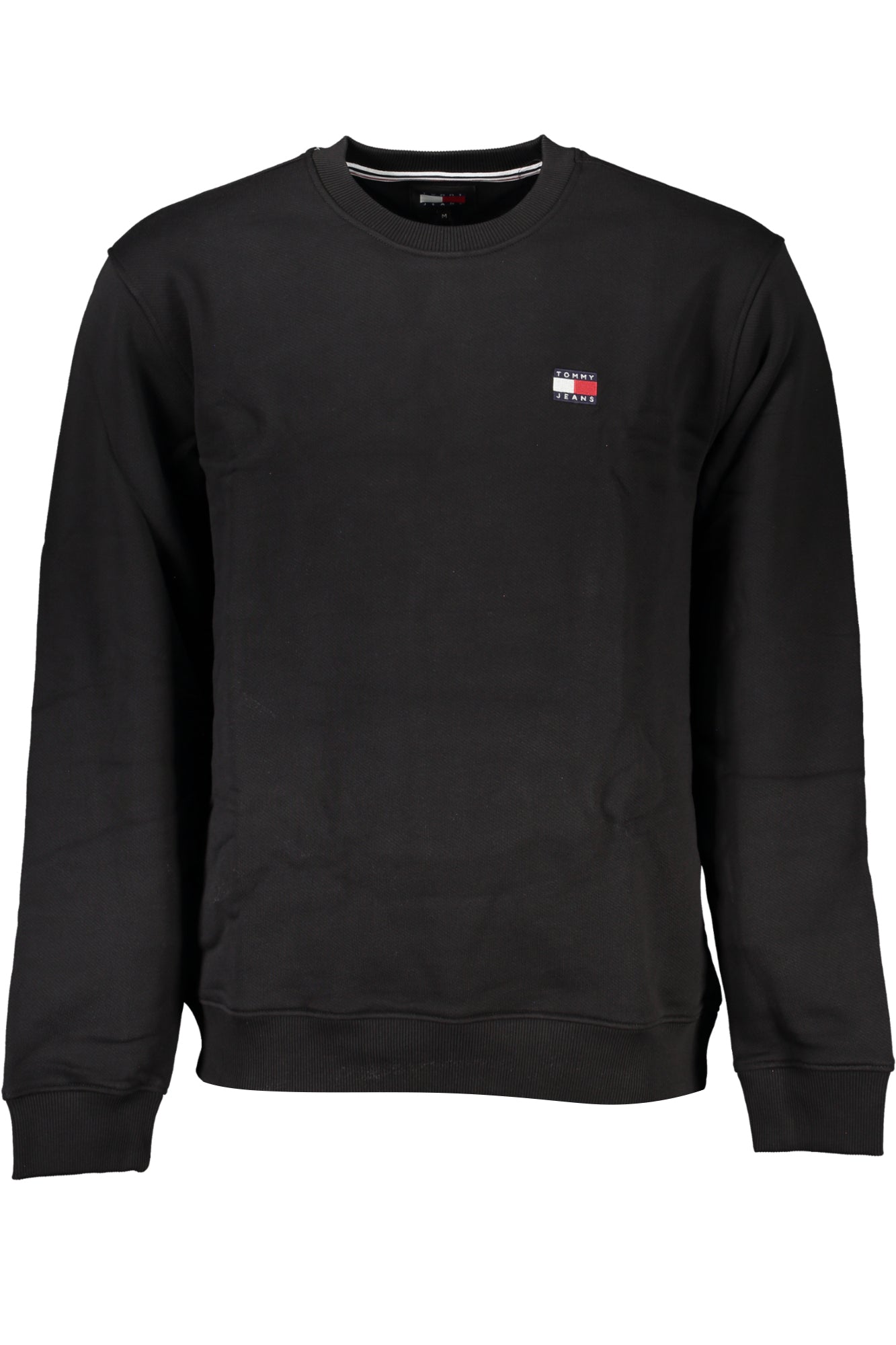 TOMMY HILFIGER MEN'S BLACK ZIPLESS SWEATSHIRT