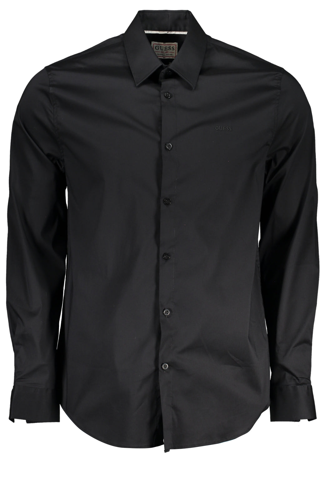 GUESS JEANS MEN'S LONG SLEEVE SHIRT BLACK