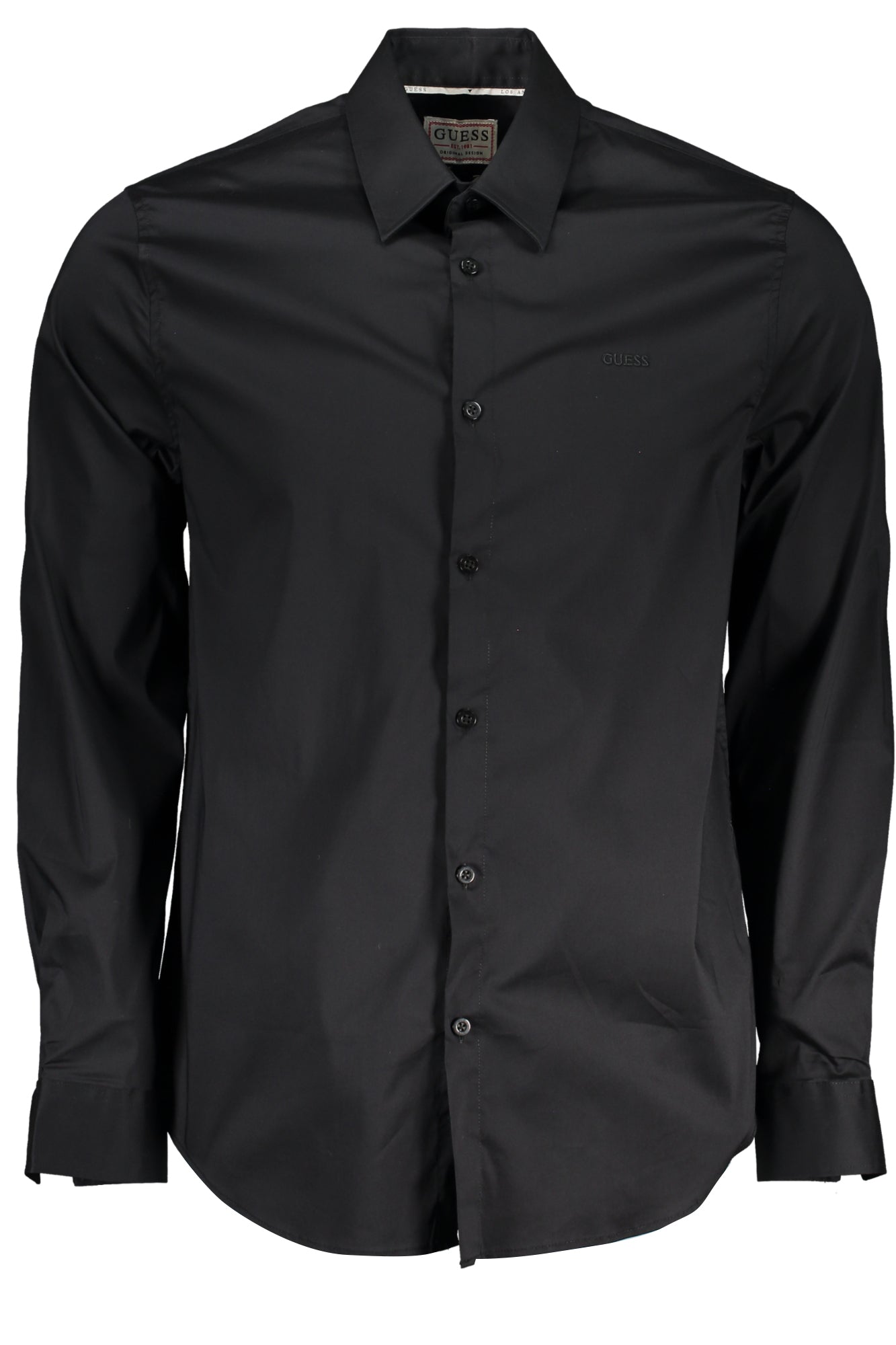 GUESS JEANS MEN'S LONG SLEEVE SHIRT BLACK