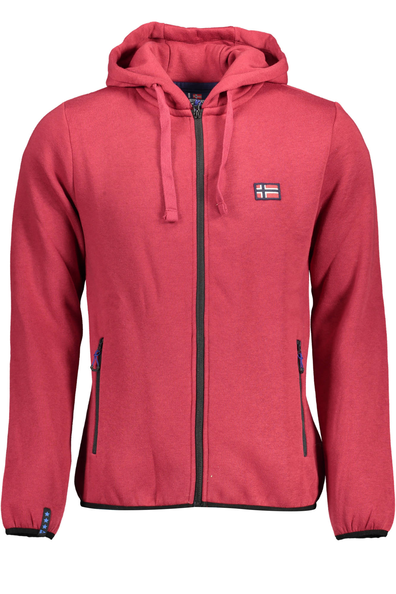 NORWAY 1963 MEN'S ZIPPED SWEATSHIRT RED
