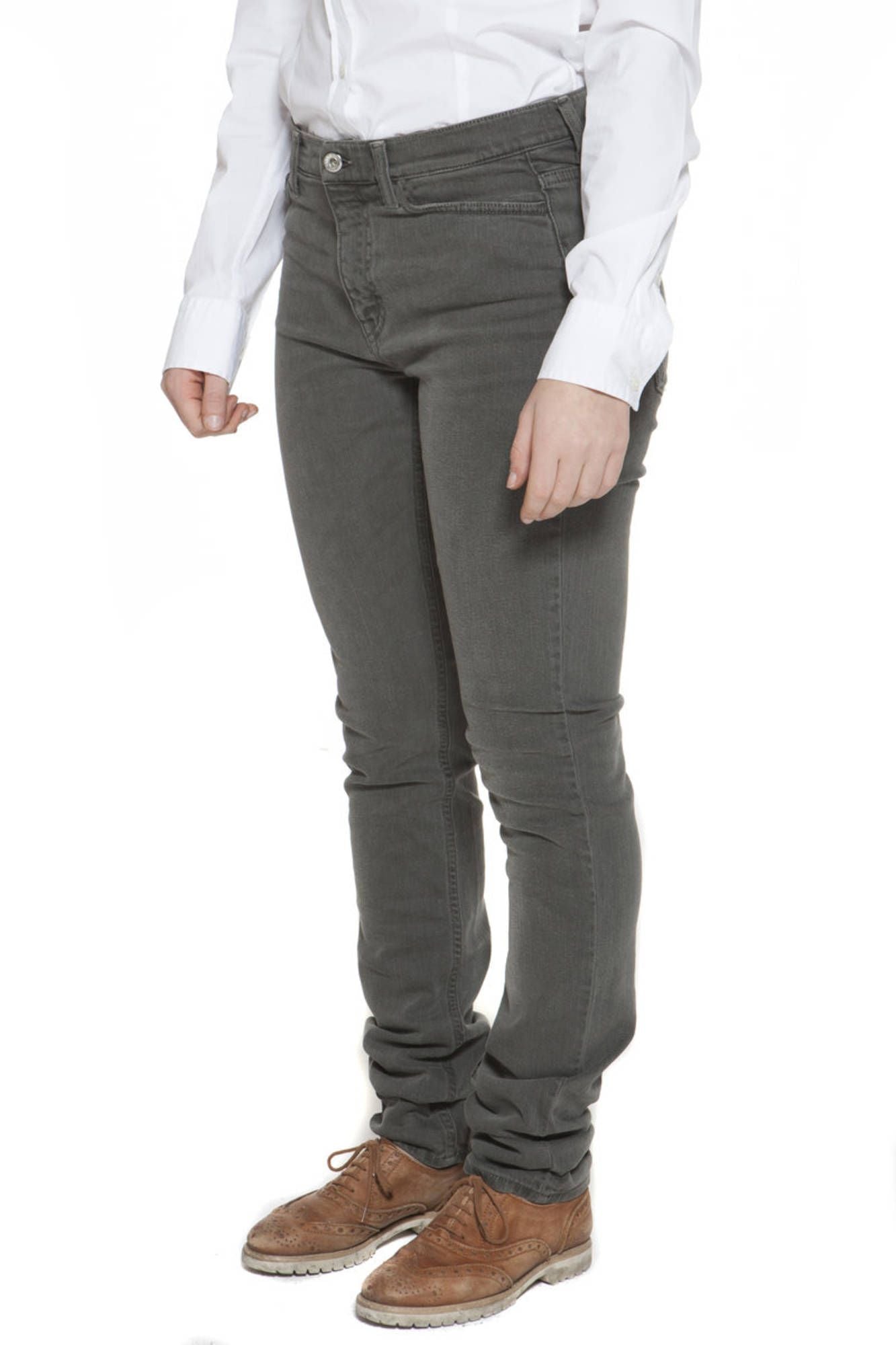 GANT WOMEN'S GREEN TROUSERS