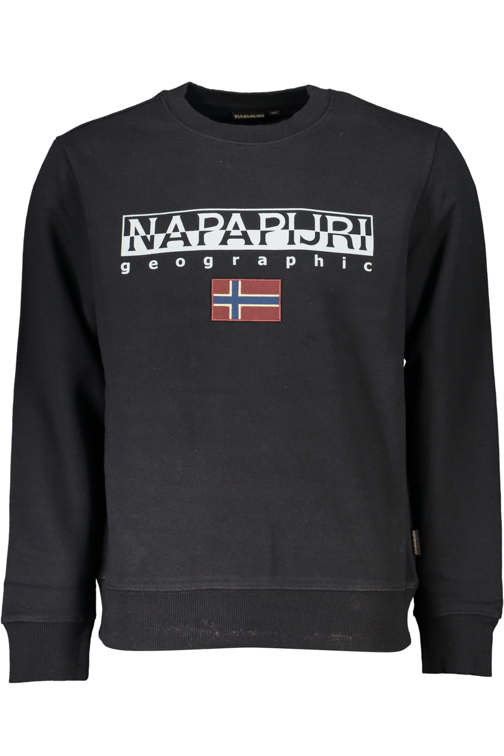 NAPAPIJRI MEN'S BLACK ZIPLESS SWEATSHIRT