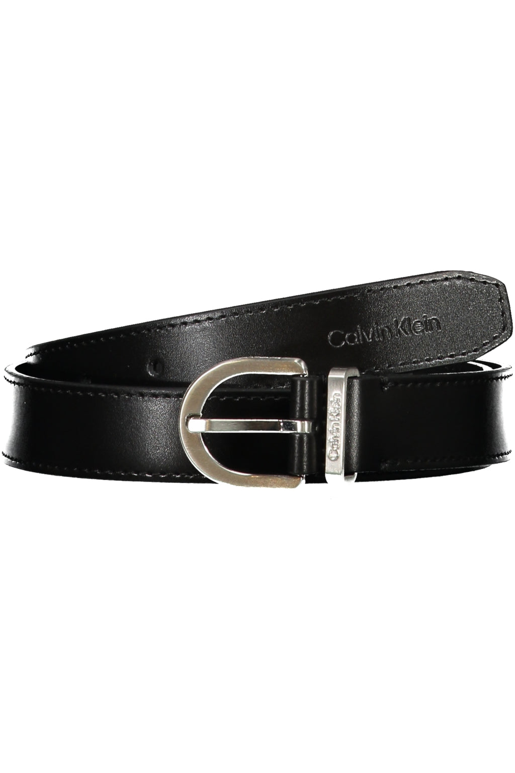CALVIN KLEIN WOMEN'S BLACK LEATHER BELT