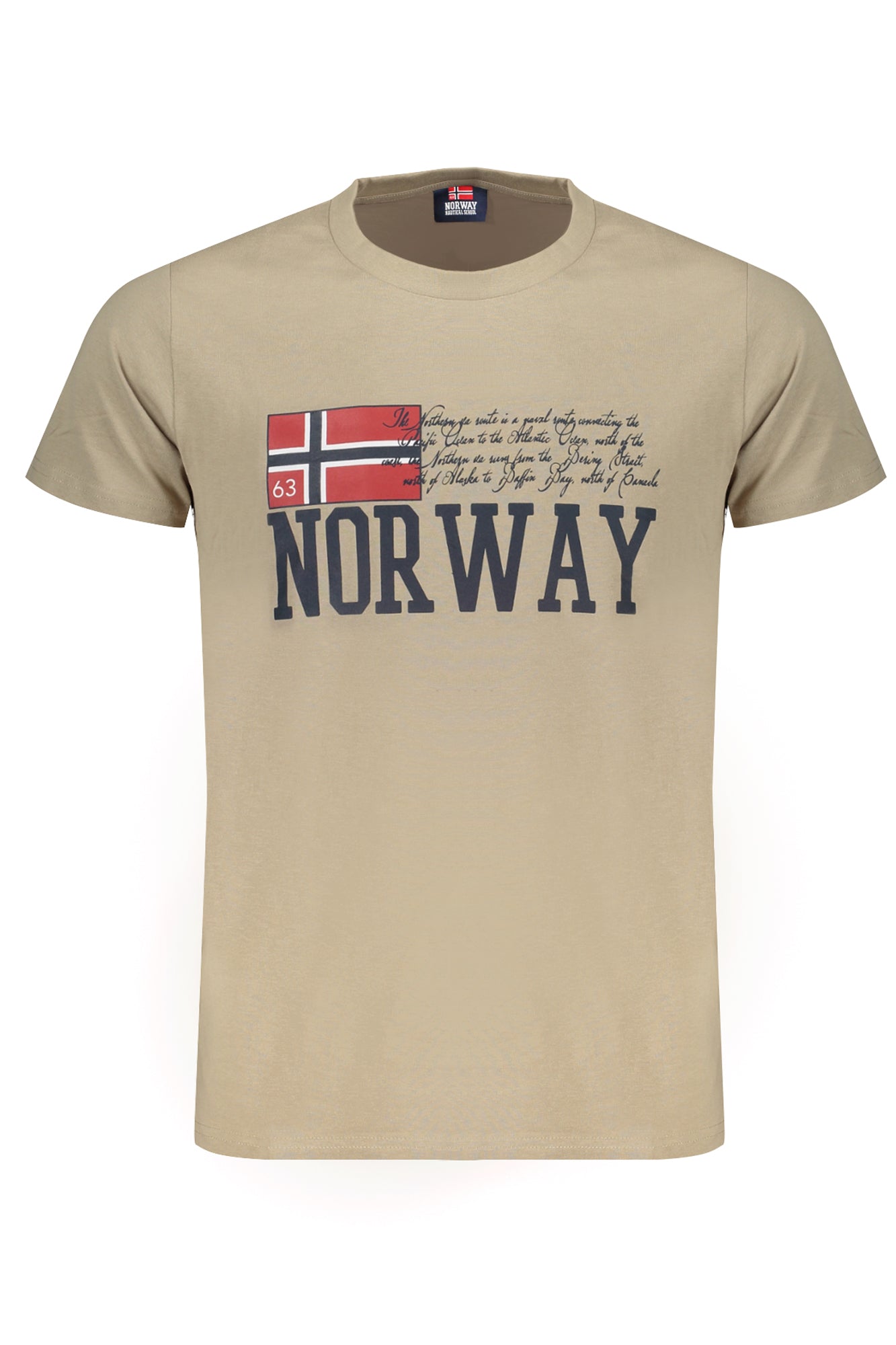 NORWAY 1963 BEIGE MEN'S SHORT SLEEVE T-SHIRT