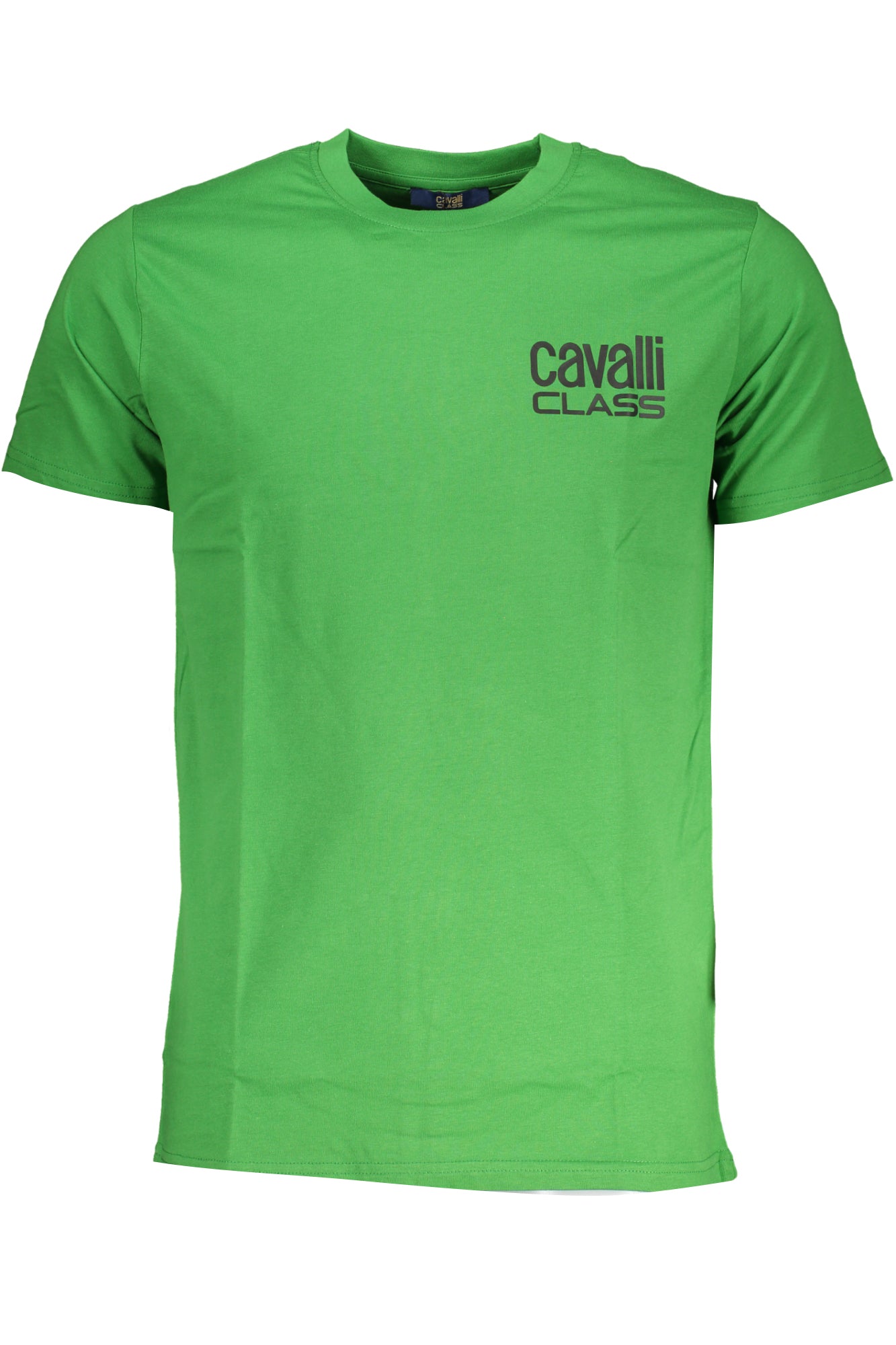 CAVALLI CLASS GREEN MEN'S SHORT SLEEVED T-SHIRT