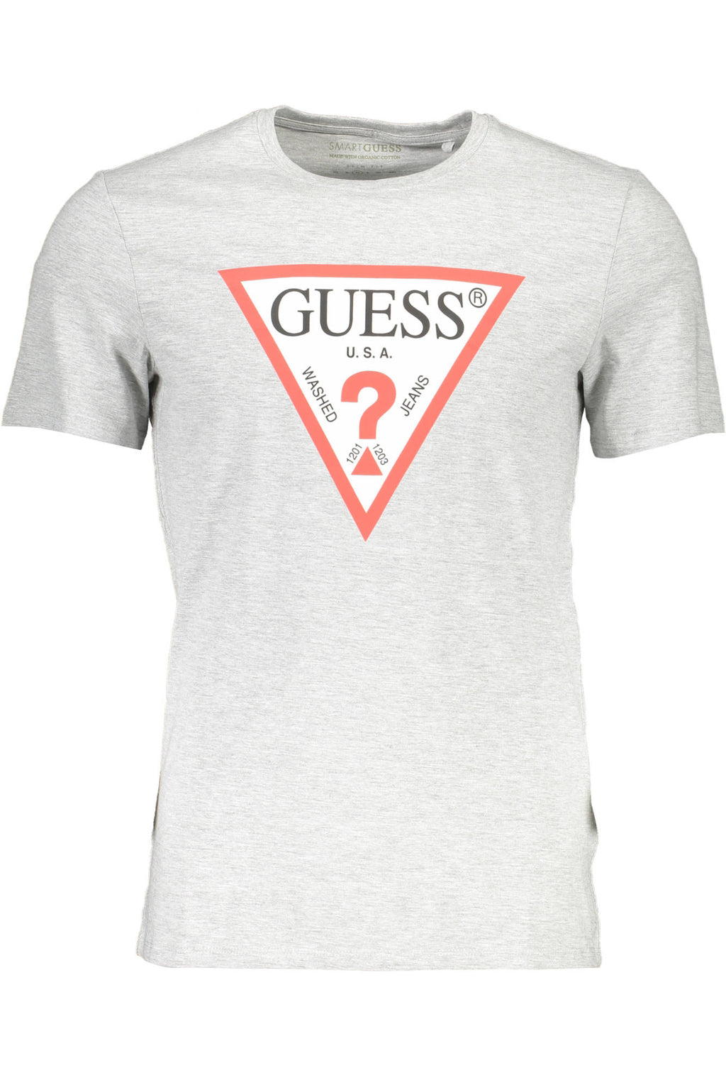 GUESS JEANS SHORT SLEEVE T-SHIRT MEN GREY