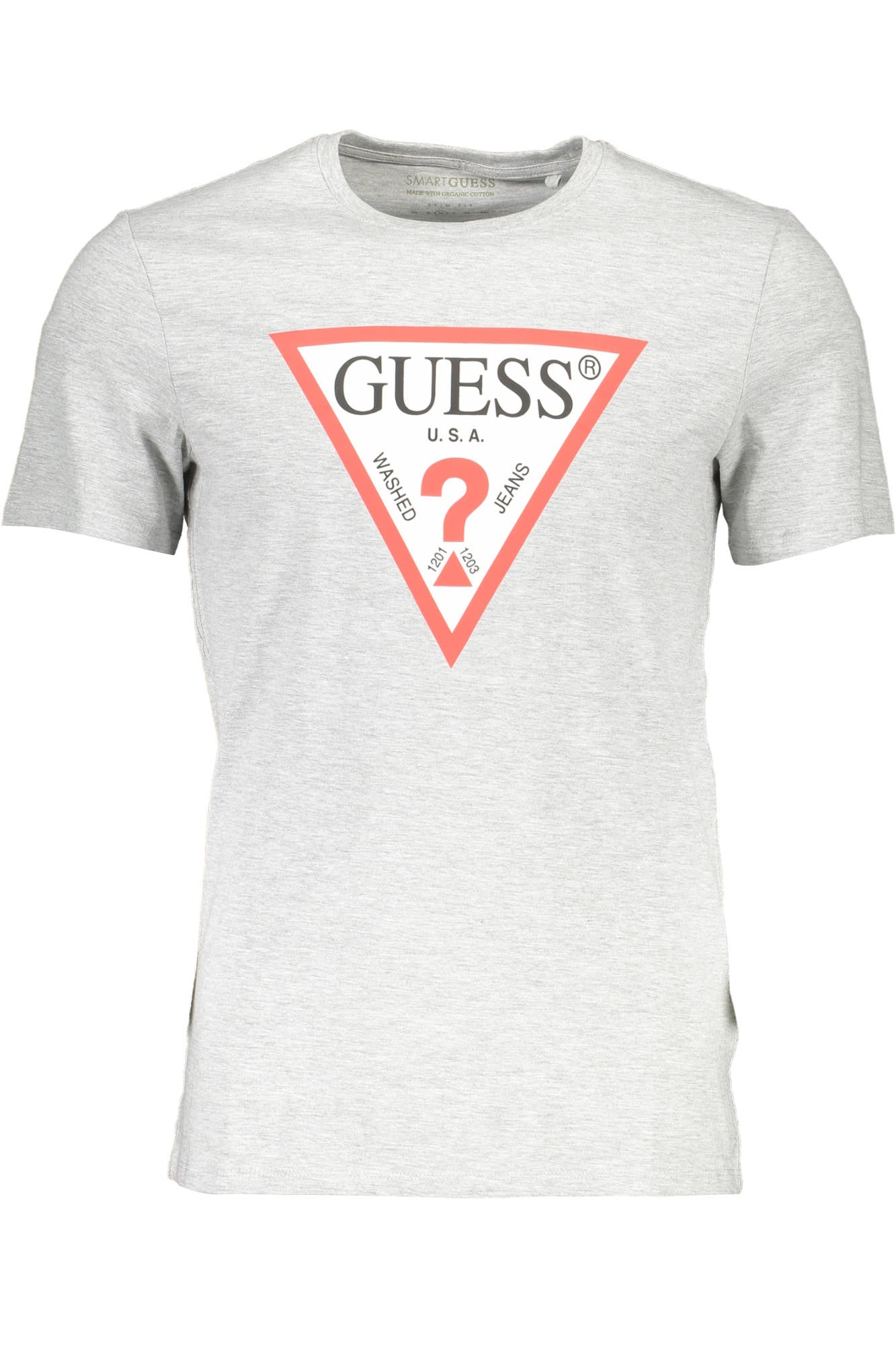 GUESS JEANS SHORT SLEEVE T-SHIRT MEN GREY
